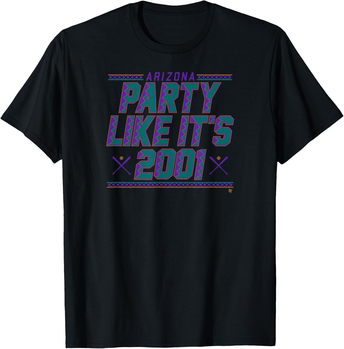 Party Like It's 2001 - Arizona Baseball T-Shirt - T-Shirt | Black