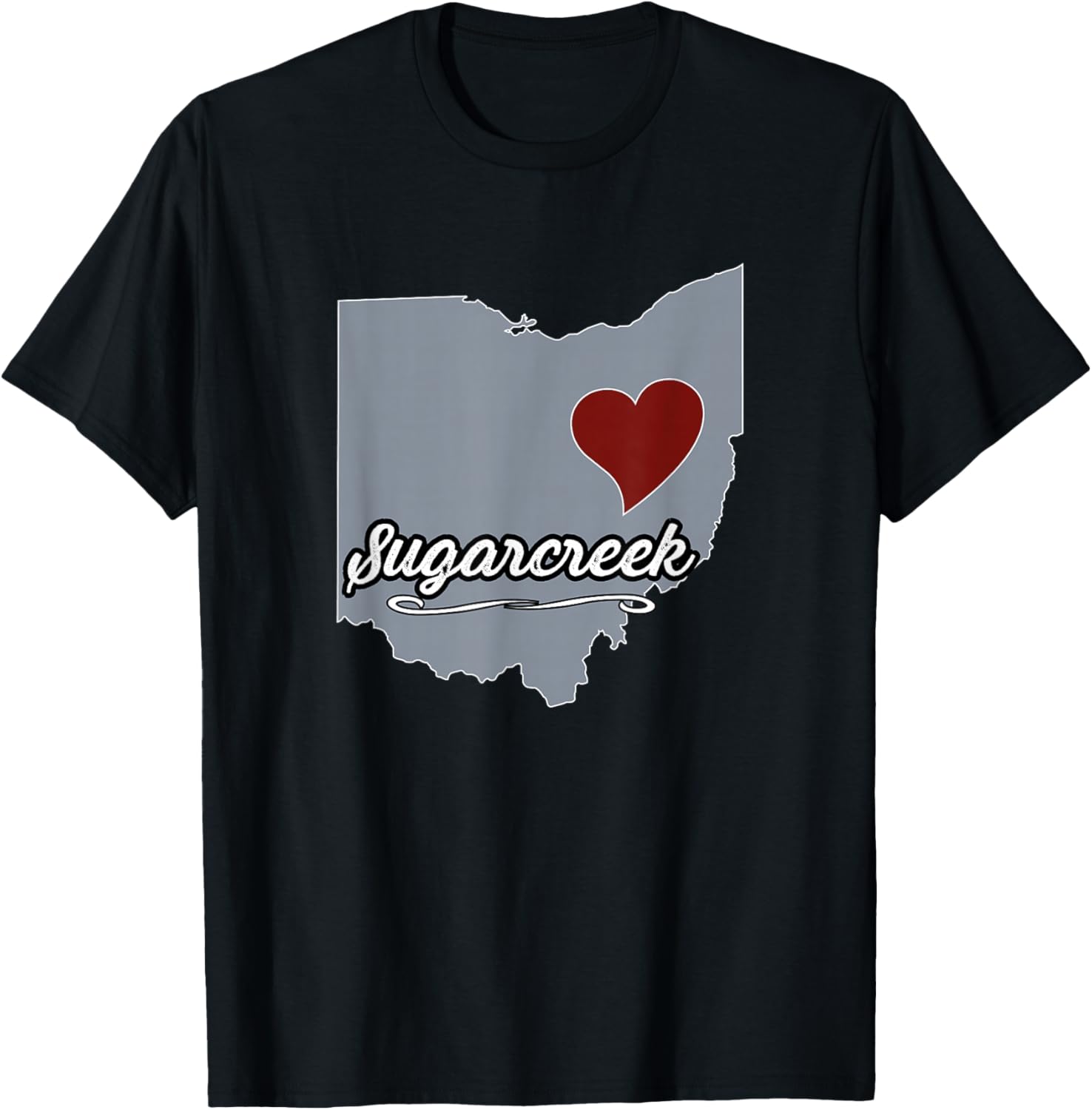 SUGARCREEK - Ohio | OH USA, City Souvenir City State T-Shirt - T-Shirt | Black