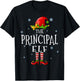 The Principal Elf Squad Funny Xmas Groupe Matching Christmas T-Shirt - T-Shirt | Black