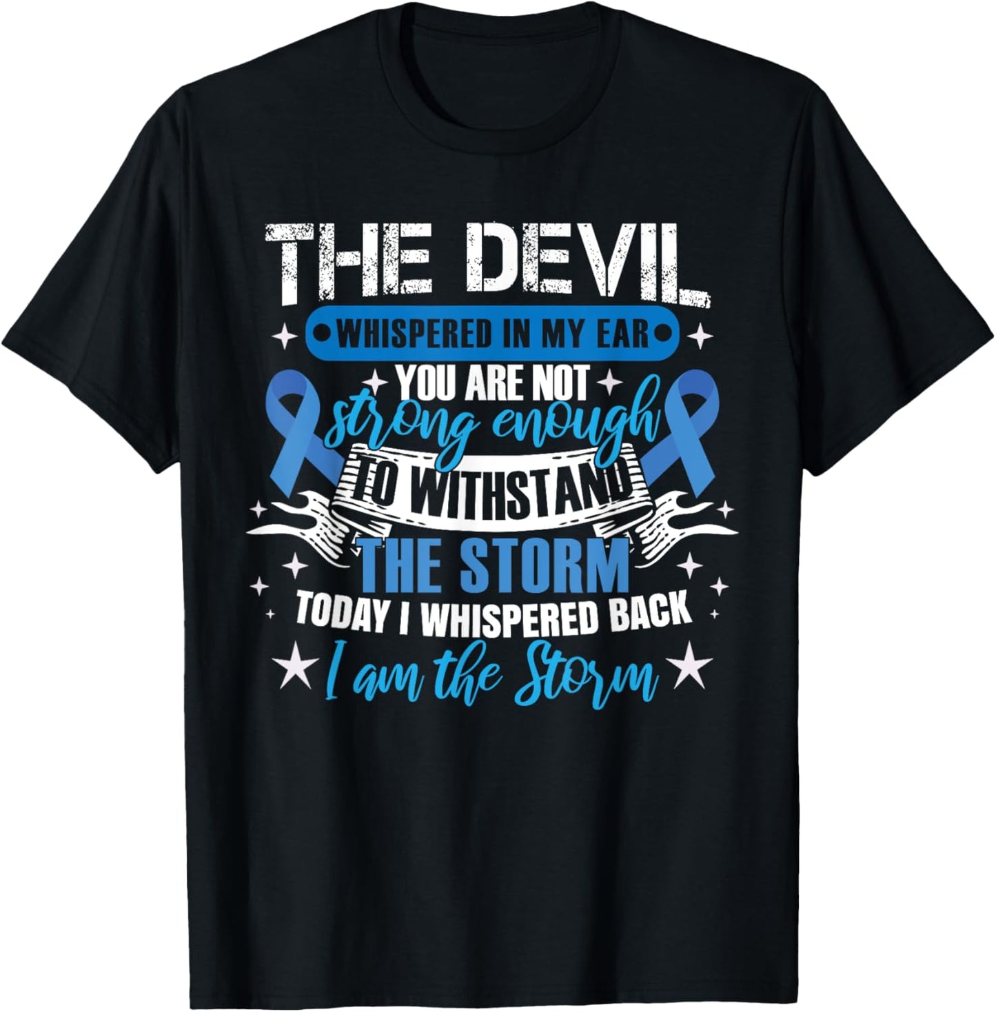 Colon Cancer Warrior T-Shirt - T-Shirt | Black