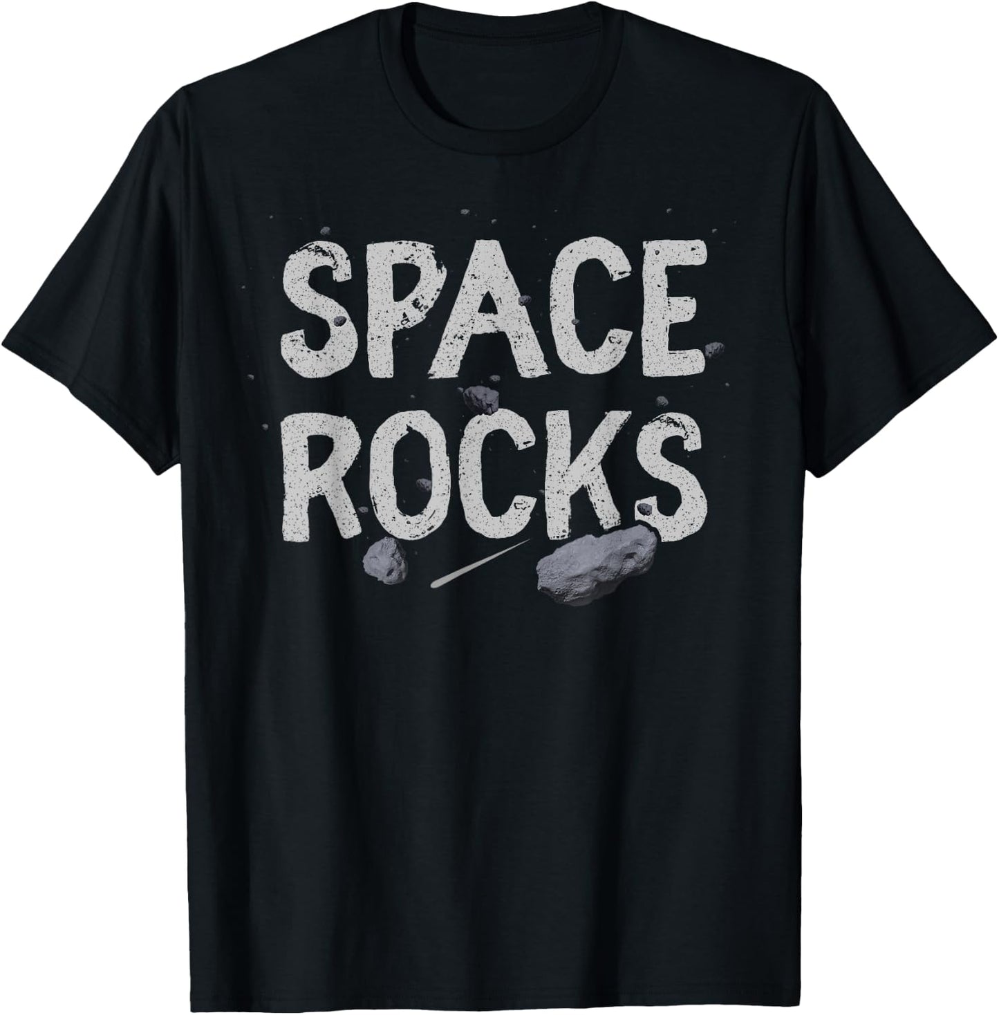 Space Rocks asteroid meteor shower cool space lover design T-Shirt - T-Shirt | Black