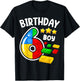Block Building Toys 6th Birthday Boy 6 Years Master Builder T-Shirt - T-Shirt | Black