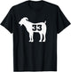 Vintage Distressed GOAT 33 T-Shirt - T-Shirt | Black