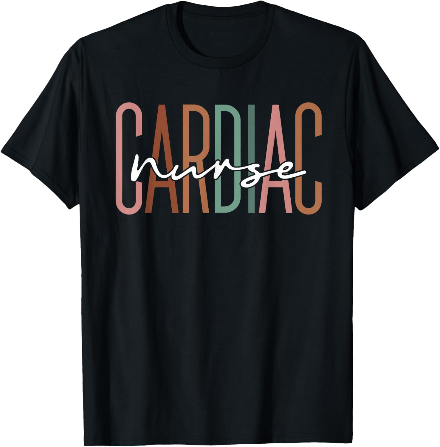 Simple Cicu Cvicu Cardiology Heart Healthcare Cardiac Nurse T-Shirt - T-Shirt | Black