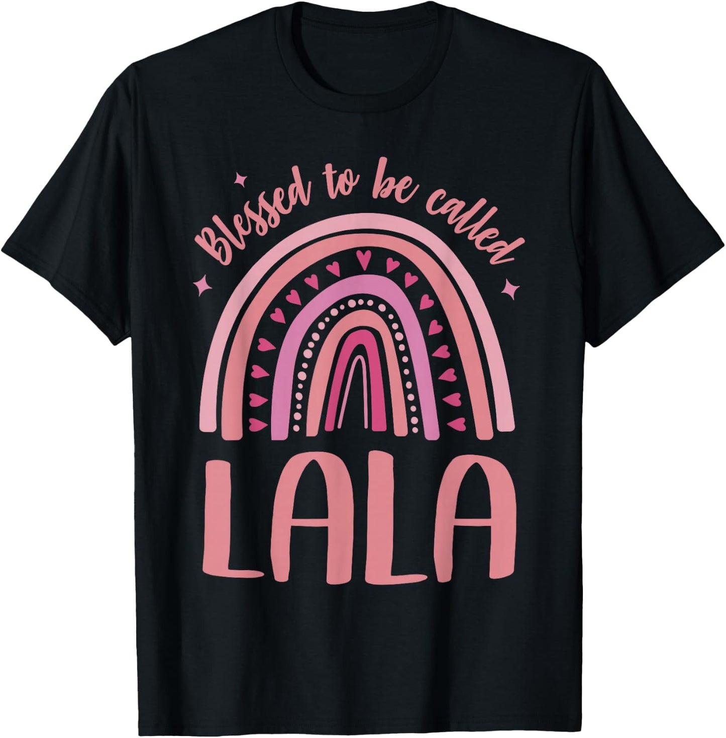 Lala for Grandma Women Mother's Day Blessed Lala T-Shirt - T-Shirt | Black