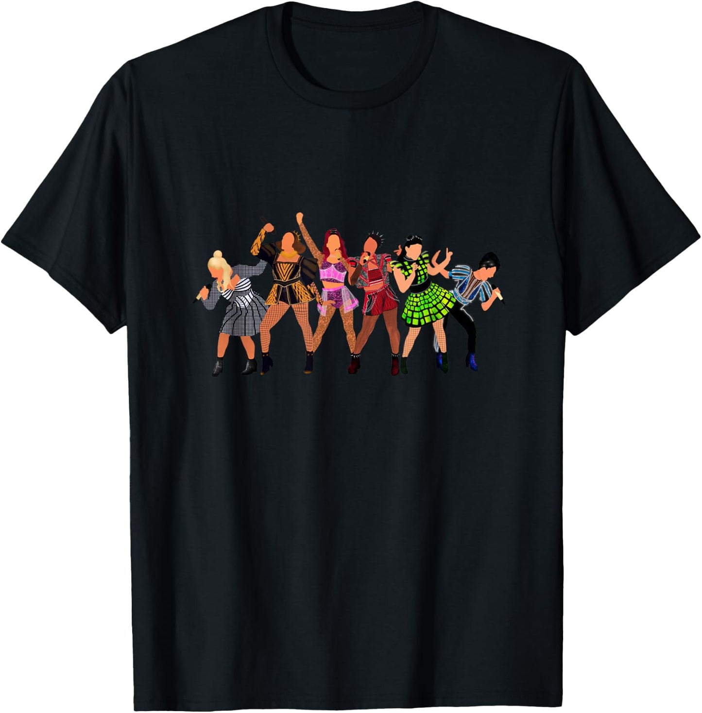 Six Queens Musical Theatre Theater Musicals T-Shirt - T-Shirt | Black