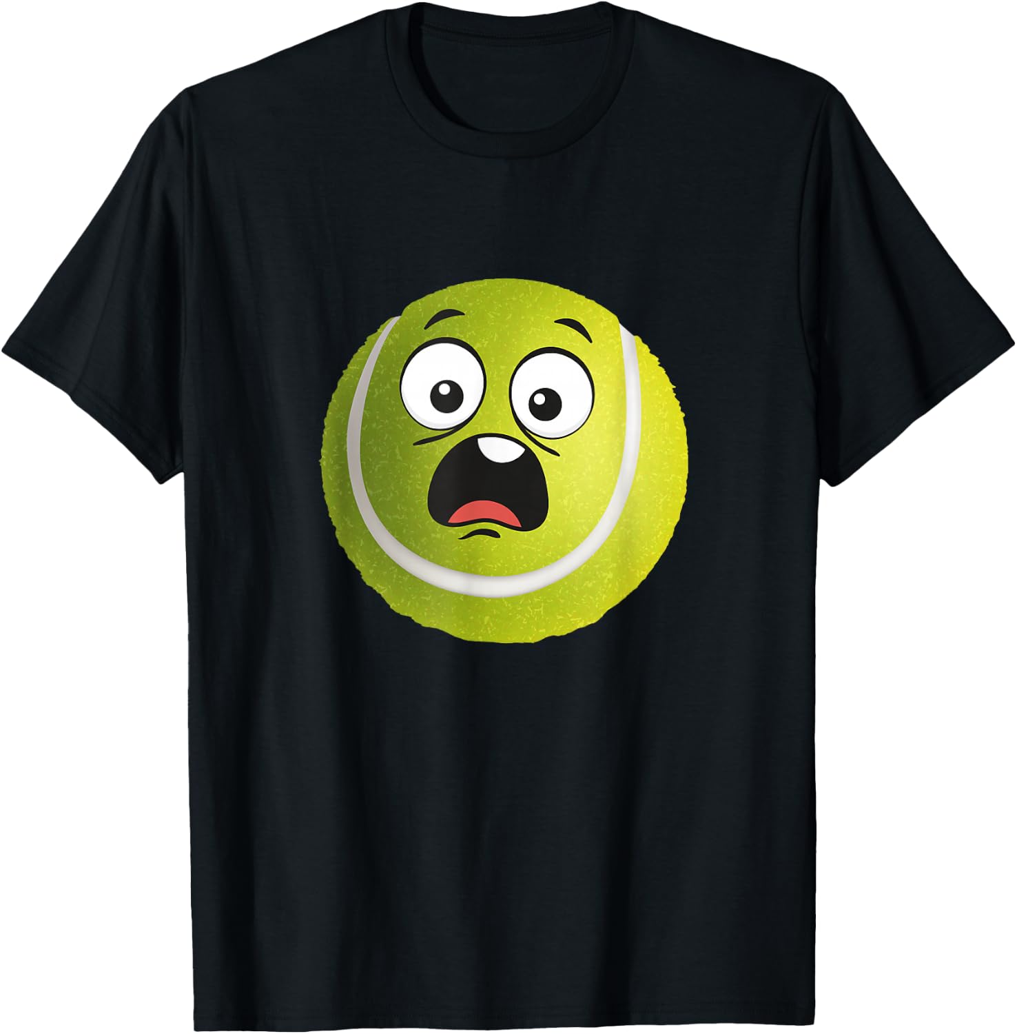 Sad Tennis Ball - Racket Sports Tournament T-Shirt - T-Shirt | Black