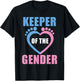 Baby Reveal Party Gender Reveal Keeper of The Gender T-Shirt - T-Shirt | Black