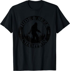 Hide And Seek Champion Bigfoot Funny Sasquatch Women T-Shirt - T-Shirt | Black