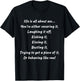 life is all about ass You’re either covering it Laughing it T-Shirt - T-Shirt | Black