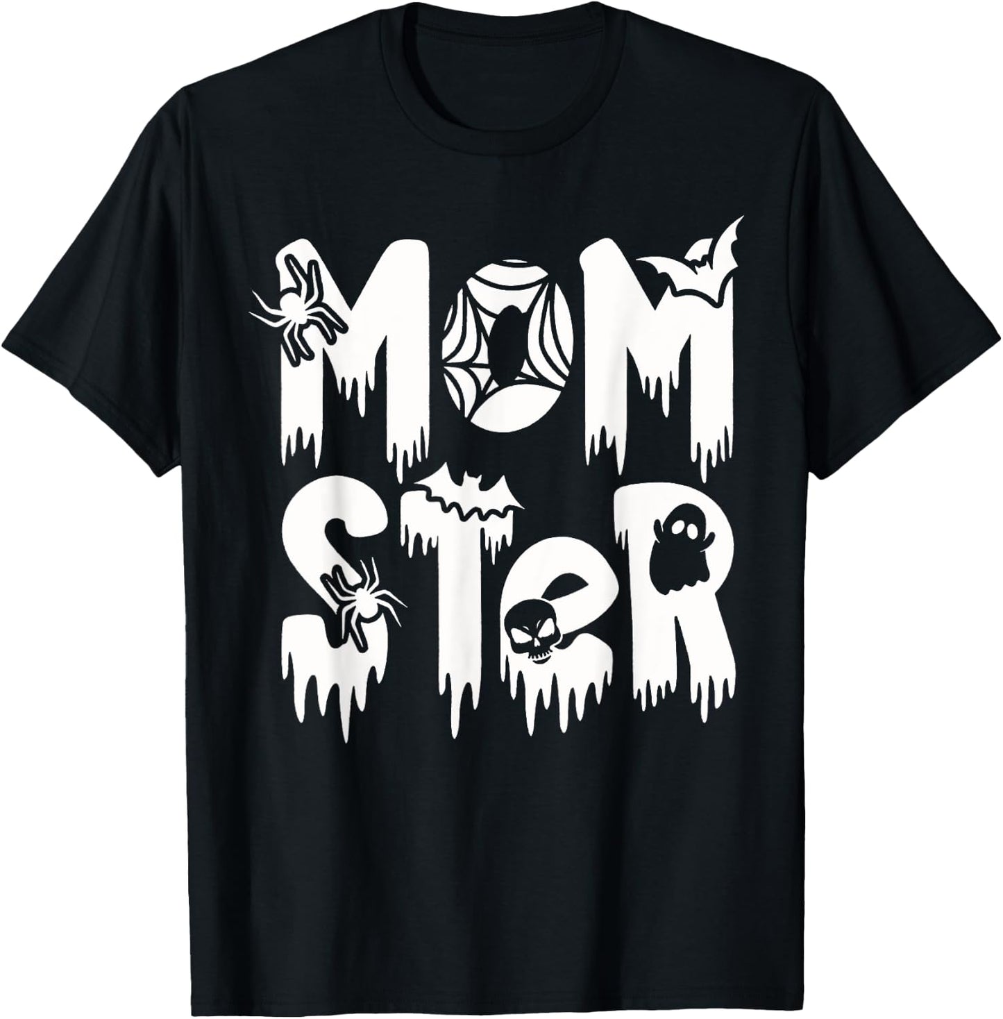 Funny Momster Halloween Mom Costume Dadcula Family matching T-Shirt - T-Shirt | Black