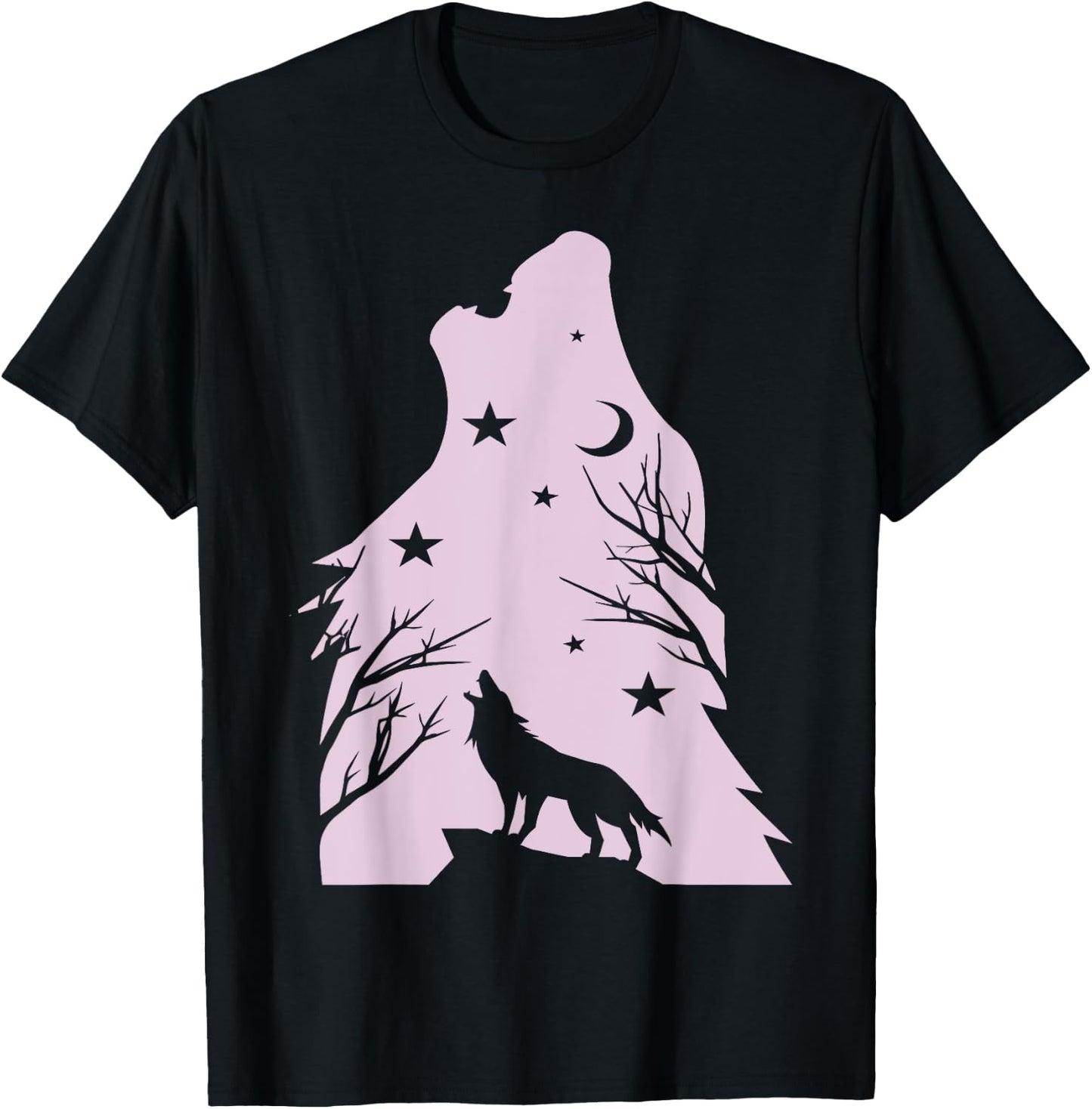 Wolf Costume Graphic For Wolves Lover Young Girls & Women T-Shirt - T-Shirt | Black