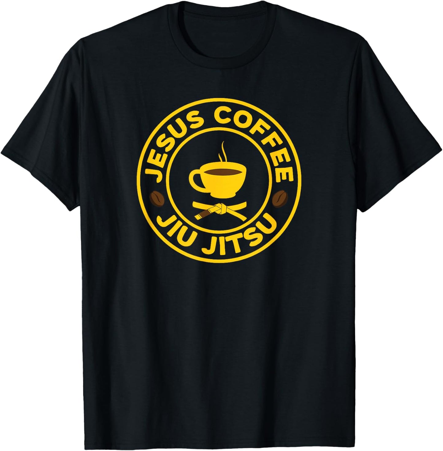 Jesus Coffee and Jiu Jitsu T-Shirt - T-Shirt | Black