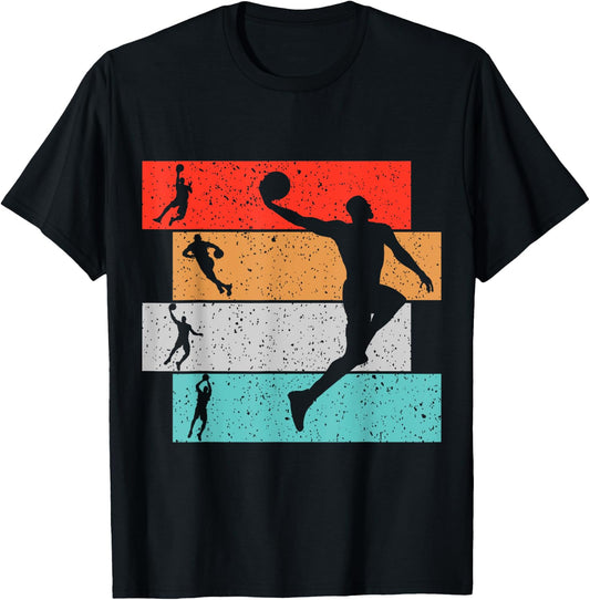 Basketball Kids Boys Men T-Shirt - T-Shirt | Black