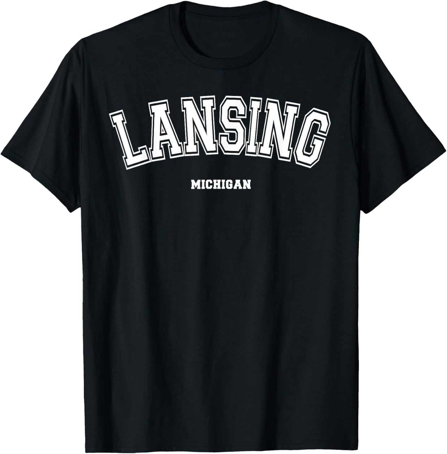 Lansing Michigan T-Shirt - T-Shirt | Black