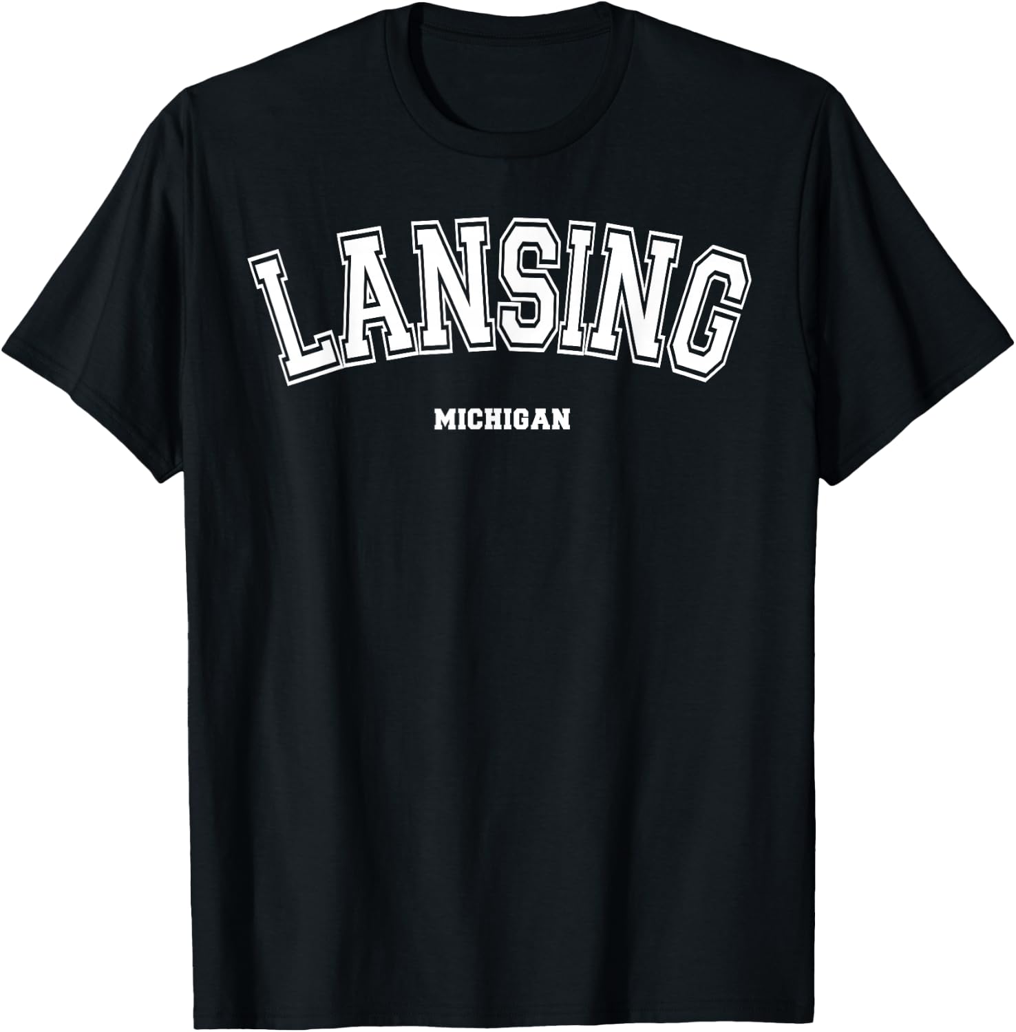 Lansing Michigan T-Shirt - T-Shirt | Black