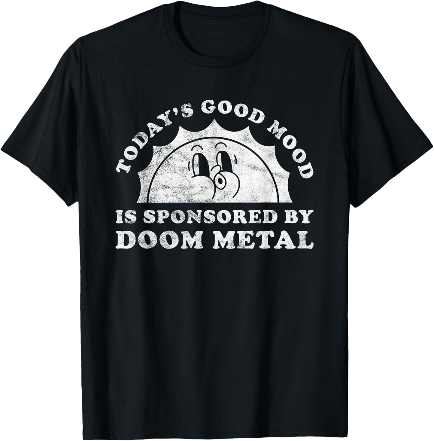 Funny Cute Retro Vintage Doom Metal T-Shirt - T-Shirt | Black
