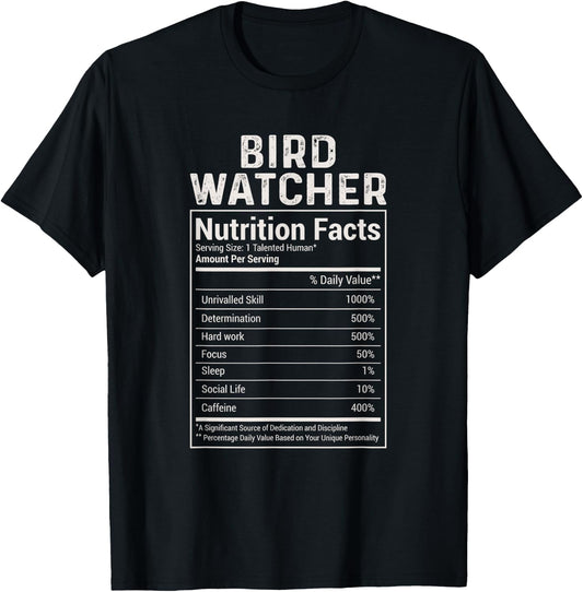 Birdwatcher Funny Bird Watching Birdwatching Birds Lover T-Shirt - T-Shirt | Black