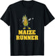Corn Maze Maize Runner Funny Harvest Season T-Shirt - T-Shirt | Black