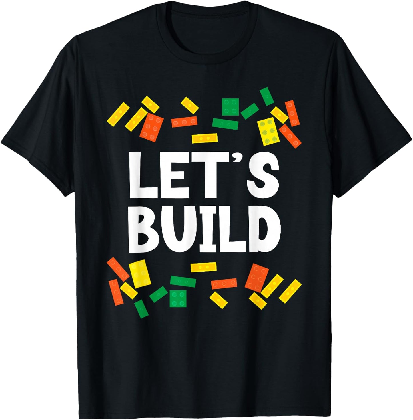 Master Builder Bricks Blocks Play Toys T-Shirt - T-Shirt | Black