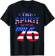 Vintage The Spirit 76 4th of July Patriotic Americans T-Shirt - T-Shirt | Black