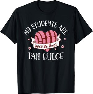 Cute Funny Spanish Teacher Dual Language Bilingual Teacher T-Shirt - T-Shirt | Black
