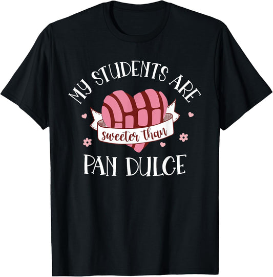 Cute Funny Spanish Teacher Dual Language Bilingual Teacher T-Shirt - T-Shirt | Black