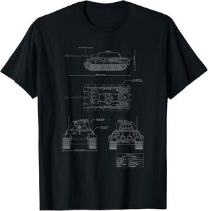 Königstiger” or “King Tiger Sd.Kfz. 182 german ww2 tank T-Shirt - T-Shirt | Black