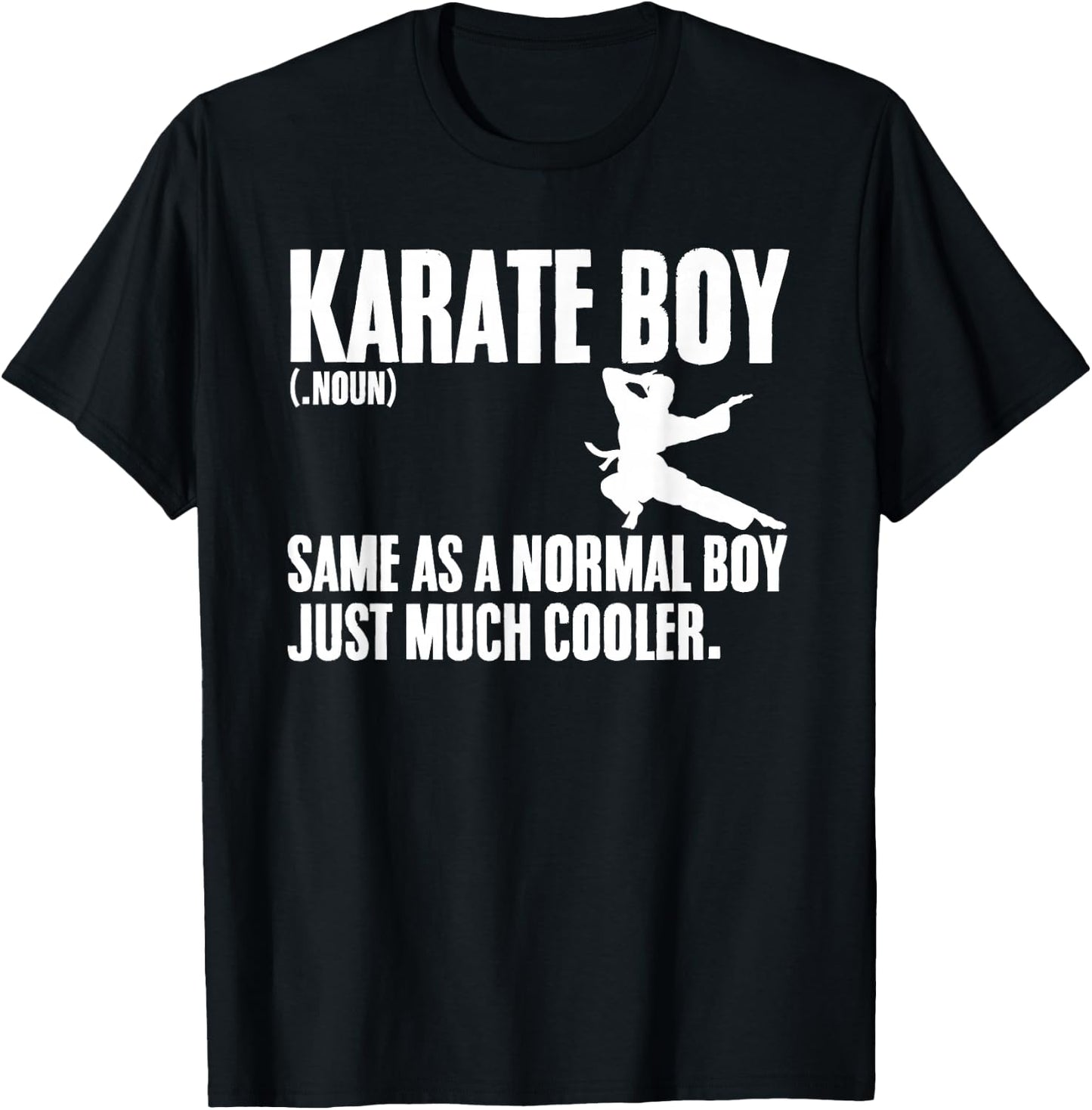 Karate Boy Definition Combat Sports Martial Arts Fighter T-Shirt - T-Shirt | Black