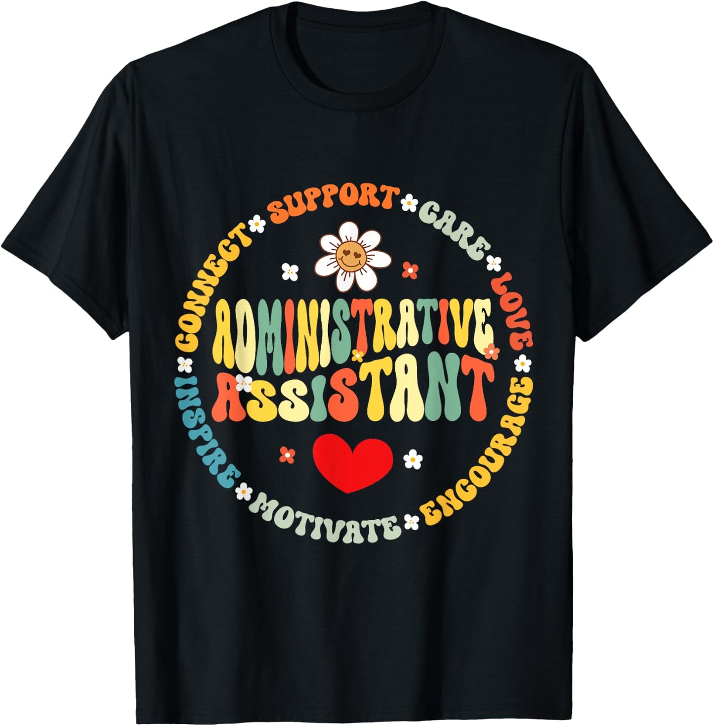 Admin Assistant School Administrative Assistant Life T-Shirt - T-Shirt | Black