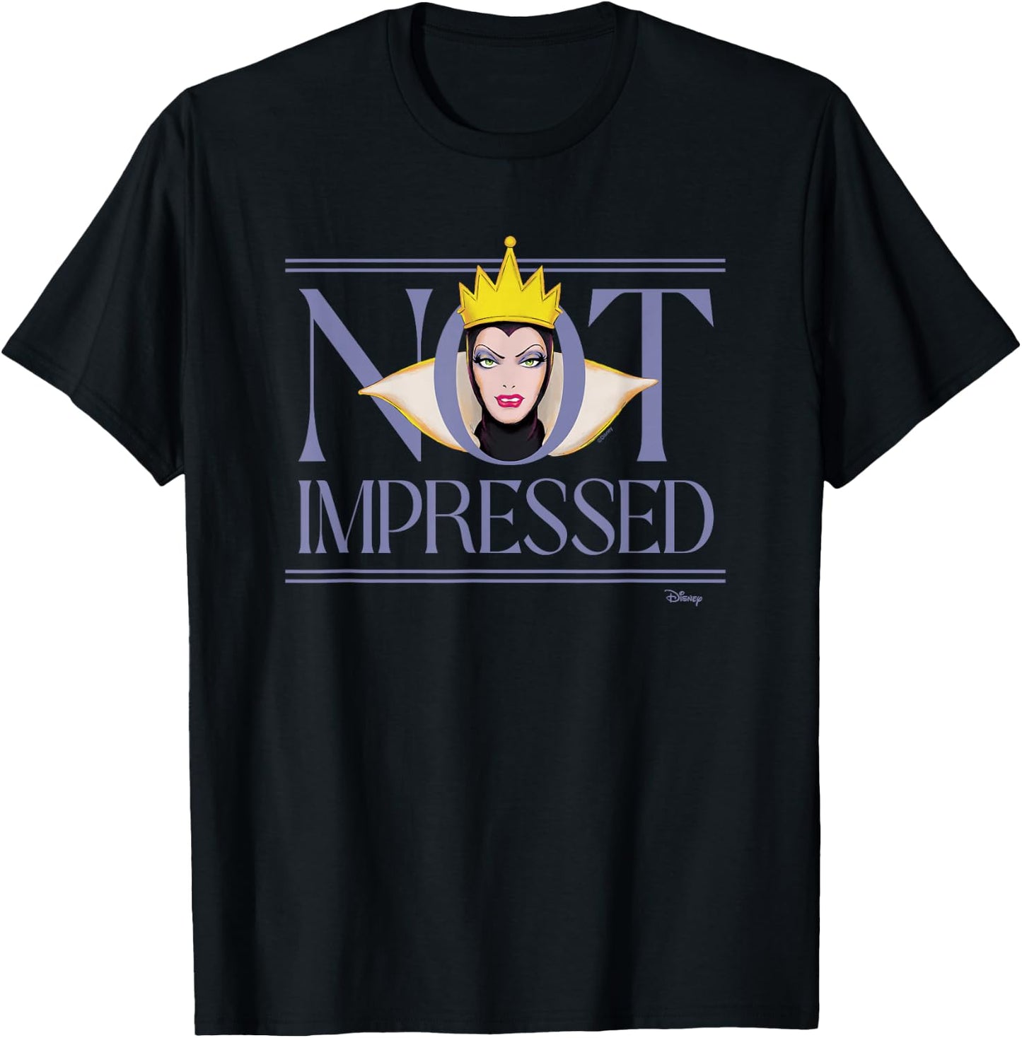 Disney Villains - Evil Queen Not Impressed T-Shirt - T-Shirt | Black