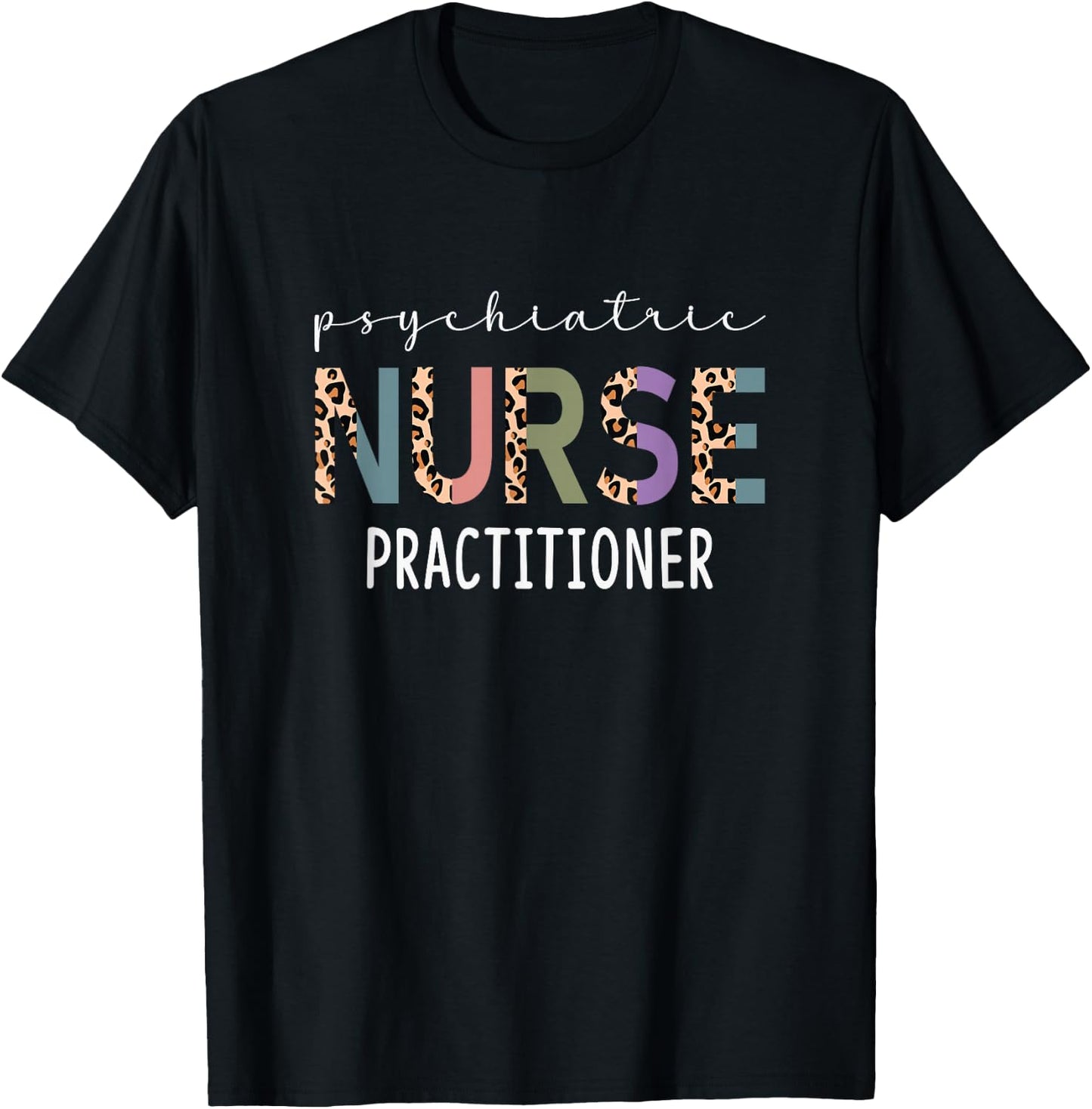 Funny Psychiatric Nurse Practitioner Gift PMHNP Nurse Women T-Shirt - T-Shirt | Black