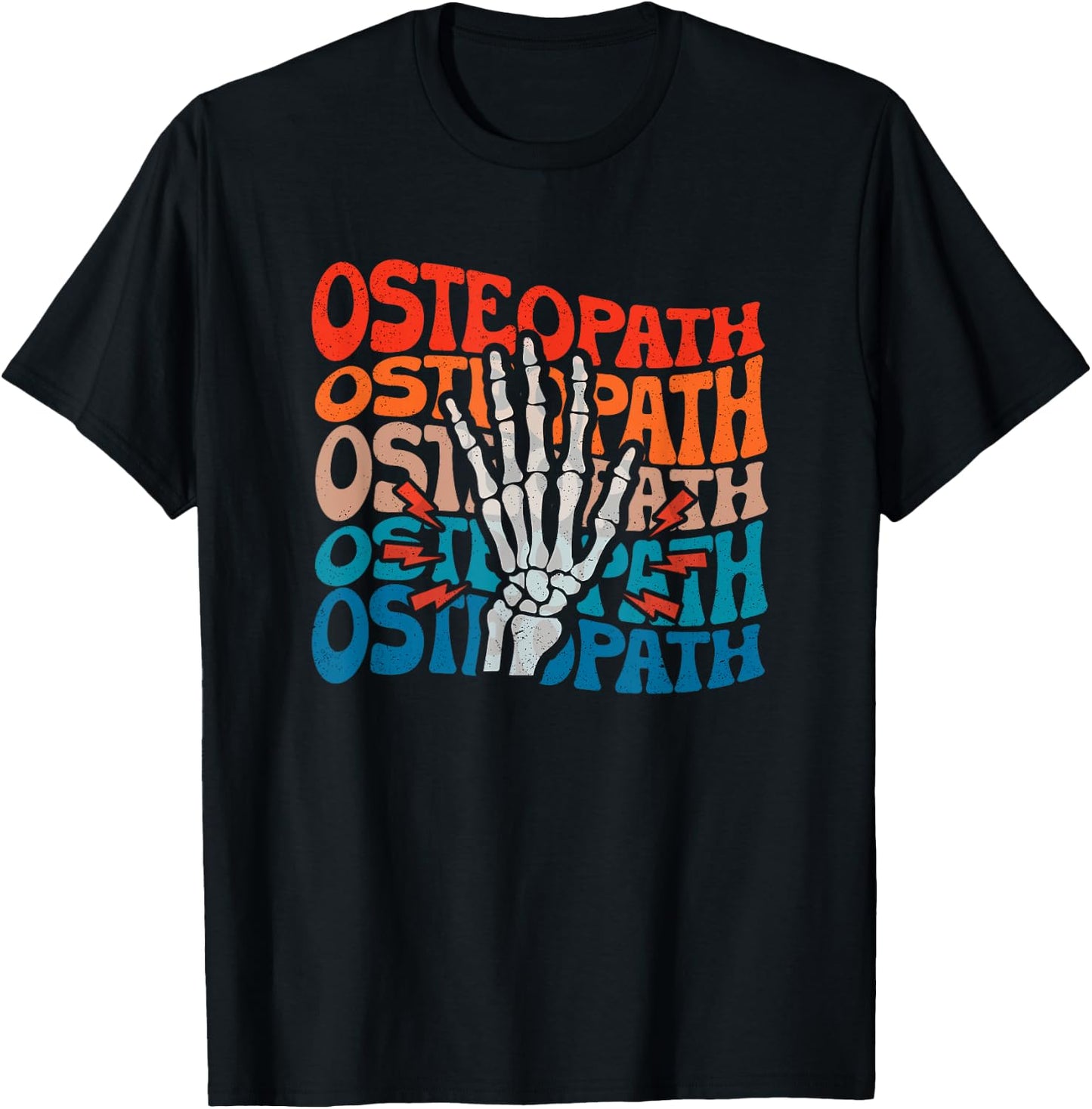 Osteopath Repeat Osteopathy Osteopathic Medicine Do Doctor T-Shirt - T-Shirt | Black