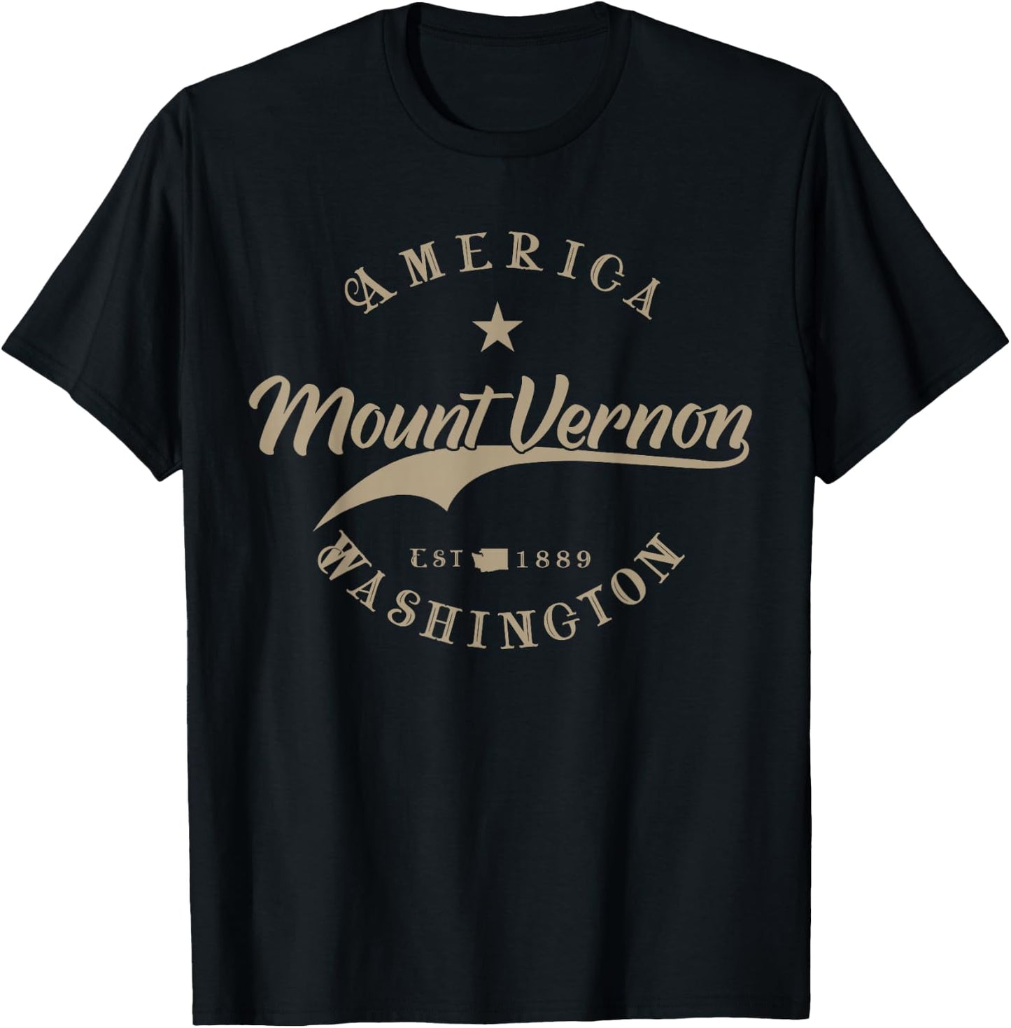 Mount Vernon WA | Washington T-Shirt - T-Shirt | Black