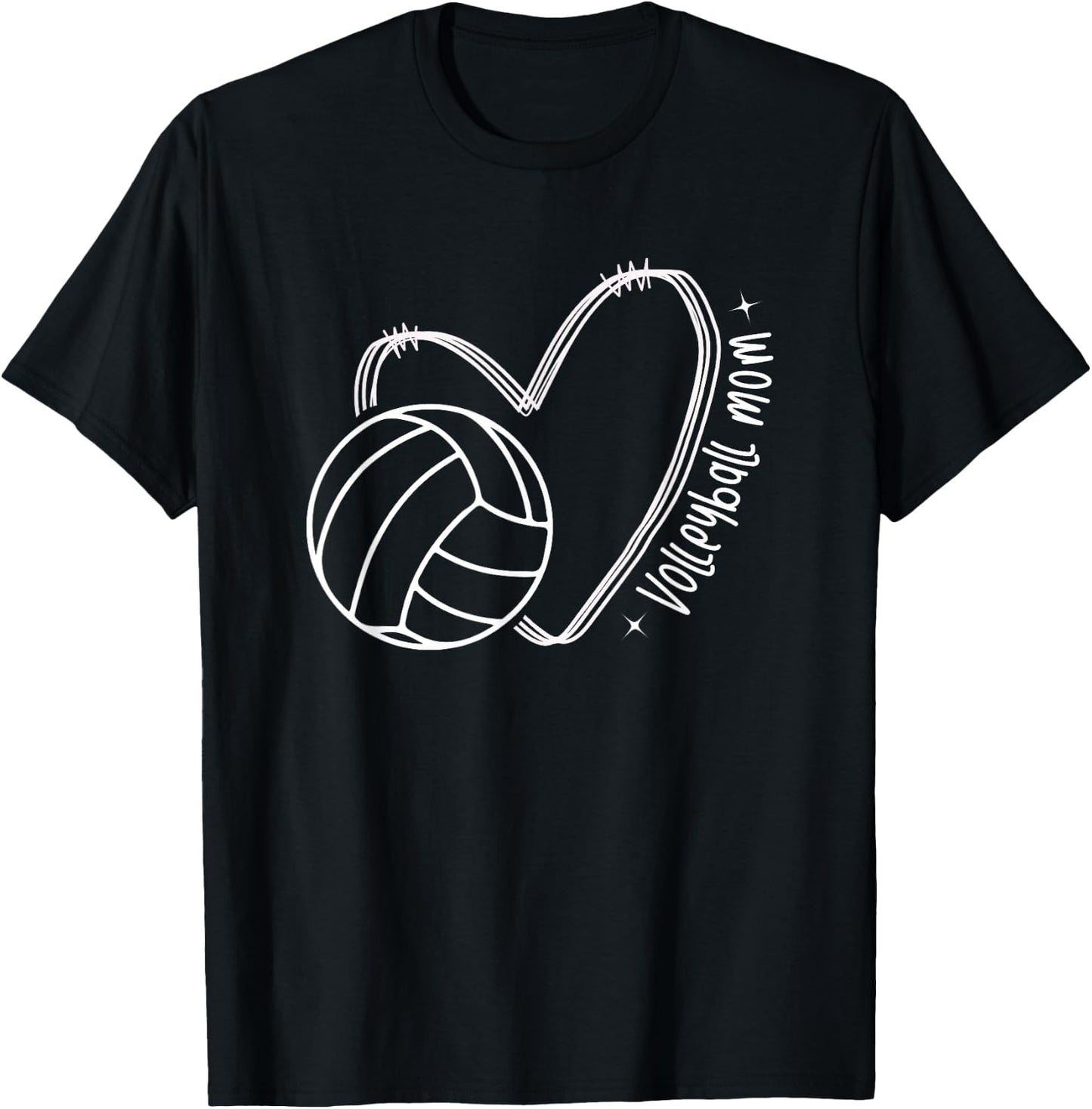 Volleyball Mom T-Shirt - T-Shirt | Black