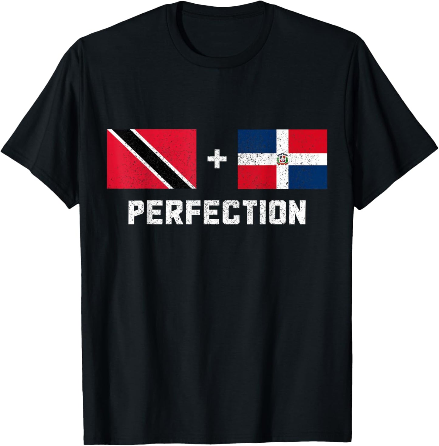 Trinidad & Tobago Dominican Republic Trinidadian Flag T-Shirt - T-Shirt | Black