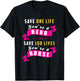 Save One Life Your a Hero, Save 100 Lives Your a Nurse T-Shirt - T-Shirt | Black