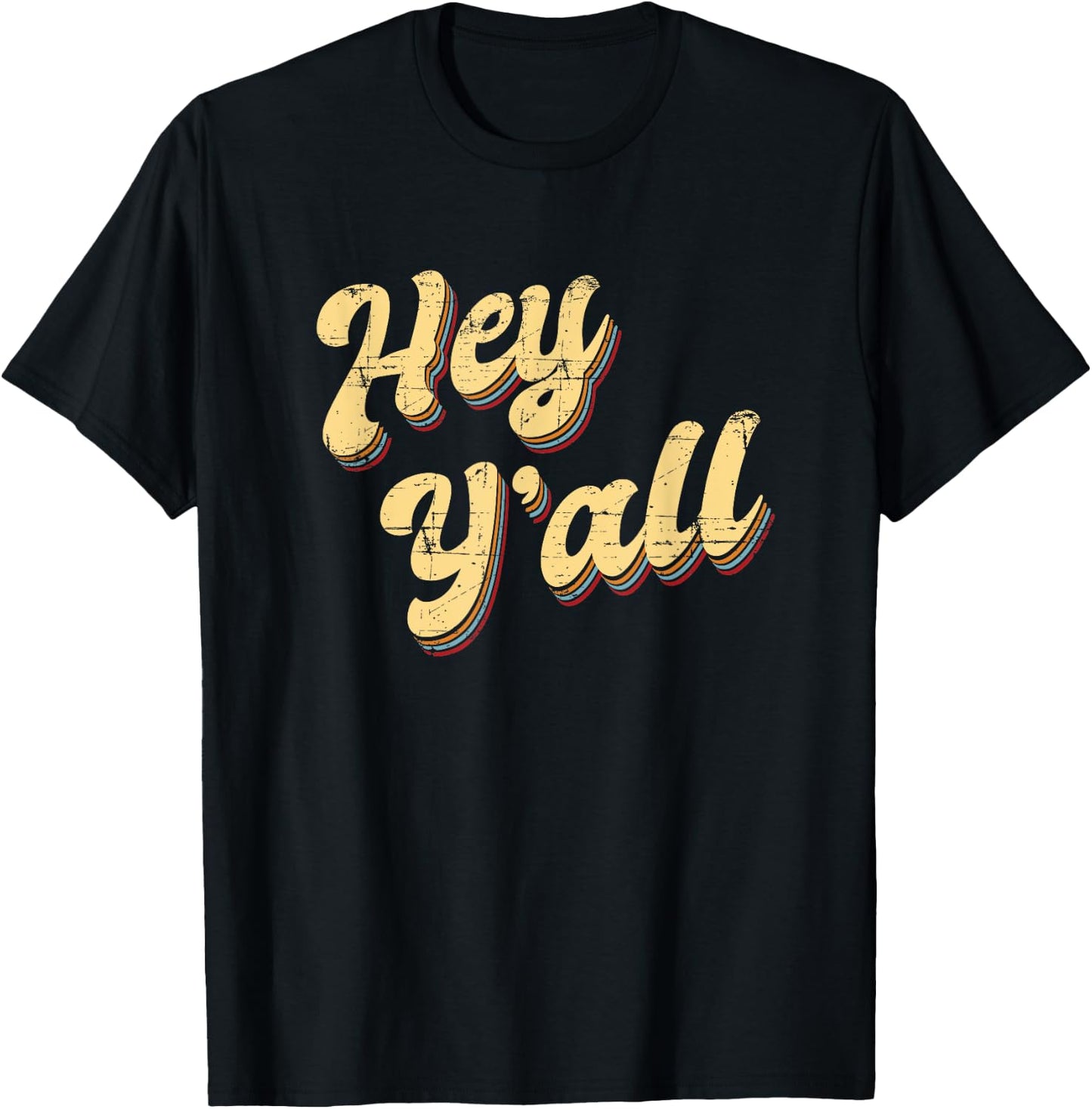Funny Texas Hey Y’All Yall Sassy Texan Southern South T-Shirt - T-Shirt | Black