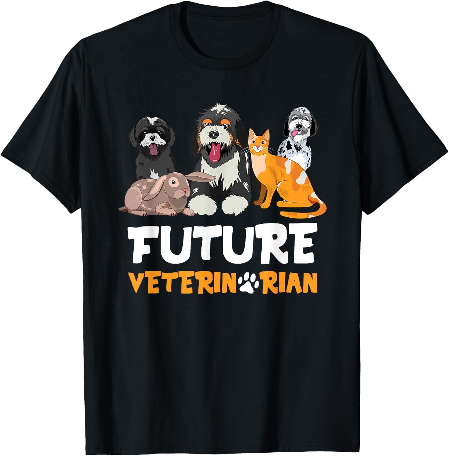 Future Veterinarian - Cute Aspiring Veterinarian Student T-Shirt - T-Shirt | Black