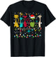 Mid Century Modern Look Cats Christmas Retro 50s 60s Xmas T-Shirt - T-Shirt | Black