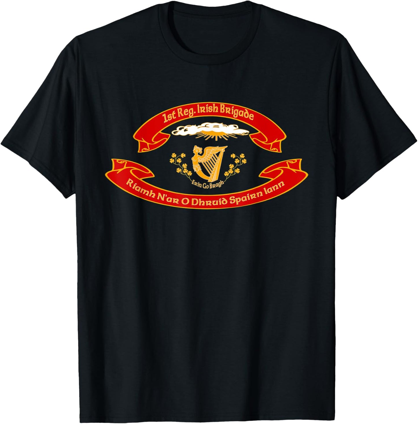 Irish Brigade US Union Army 1st Regiment T-Shirt - T-Shirt | Black