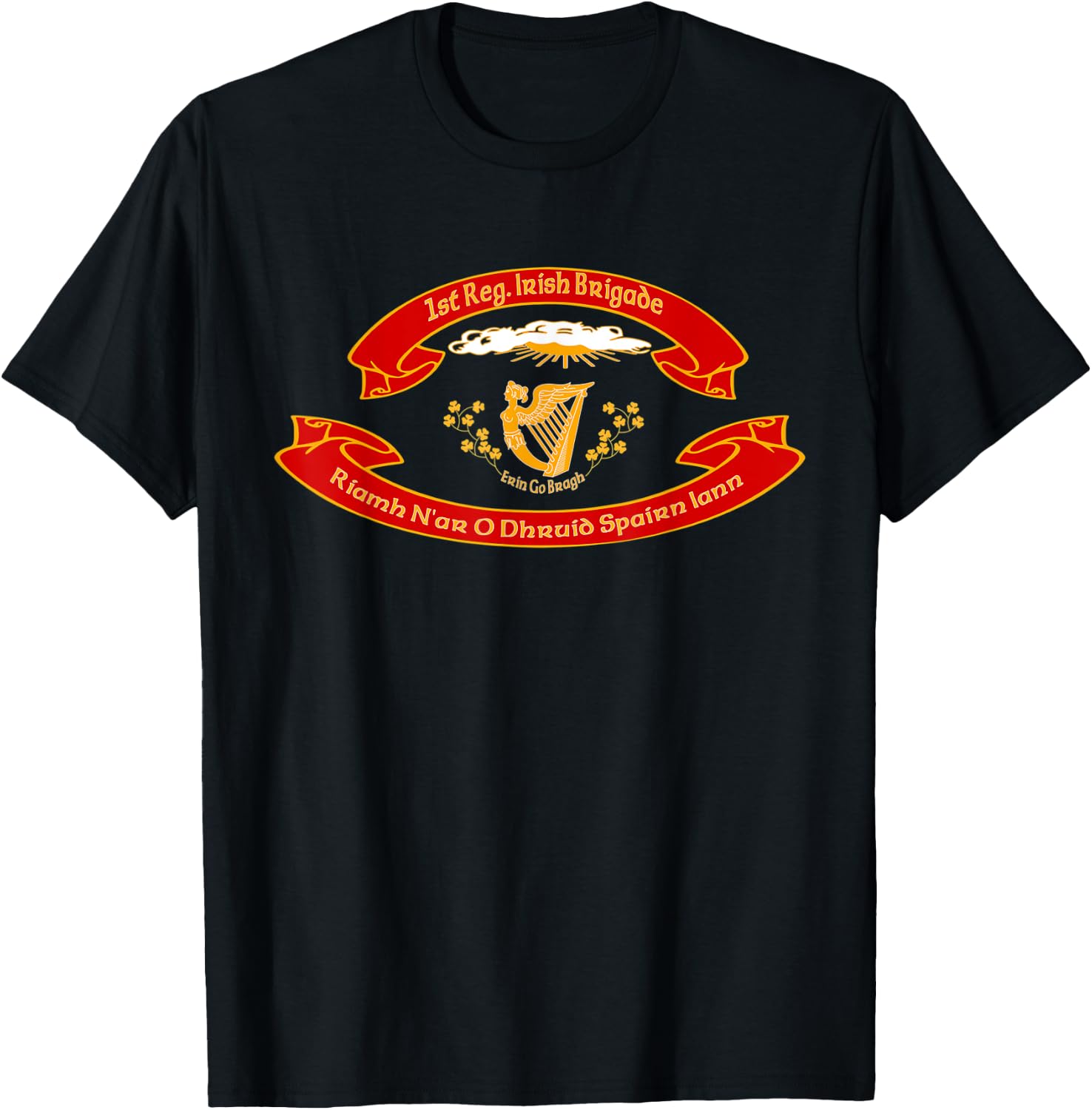 Irish Brigade US Union Army 1st Regiment T-Shirt - T-Shirt | Black
