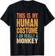 This is My Human Costume I'm Really a Monkey T-Shirt - T-Shirt | Black