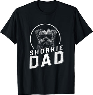 Shorkie Dad Dog Owner Gifts Men Funny Dog Dad Father's Day T-Shirt - T-Shirt | Black