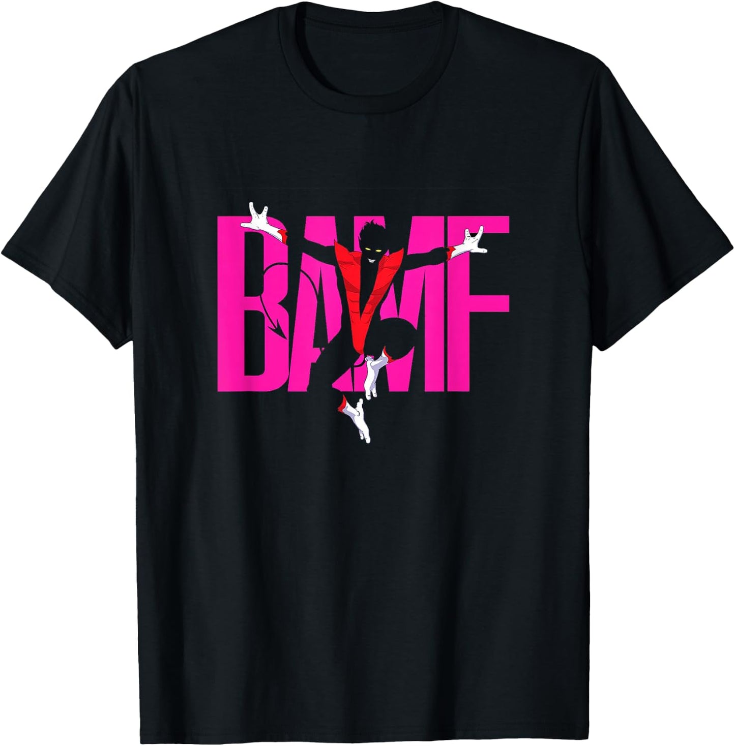 Marvel X-Men Nightcrawler BAMF! Teleporting Sound Logo T-Shirt - T-Shirt | Black