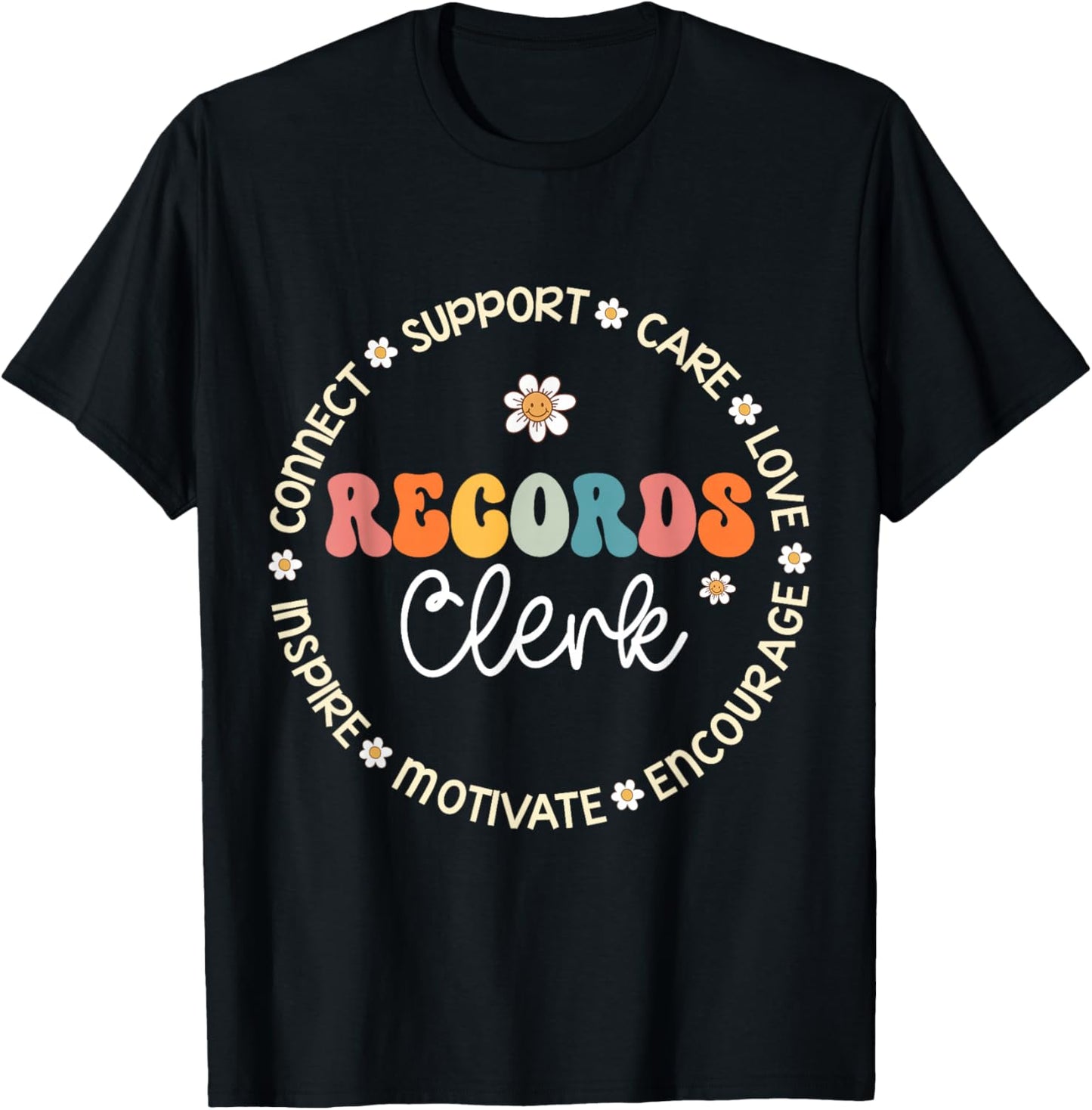 Records Clerk Appreciation Week Back to School T-Shirt - T-Shirt | Black