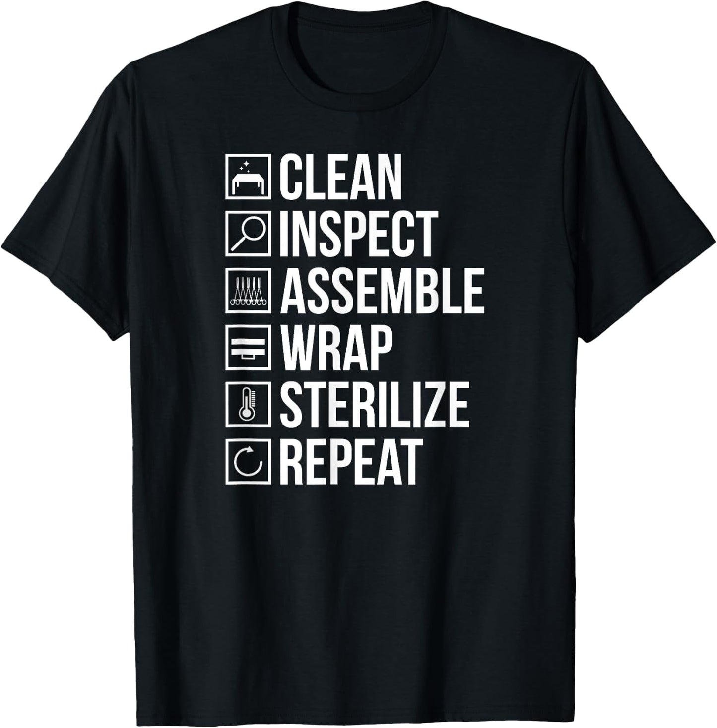 Sterile Processing Technician Sterile Processing Tech T-Shirt - T-Shirt | Black