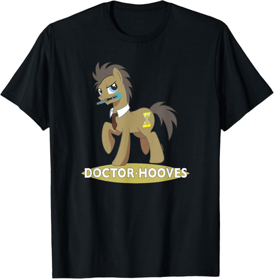 My Little Pony: Friendship Is Magic Doctor Hooves Logo T-Shirt - T-Shirt | Black