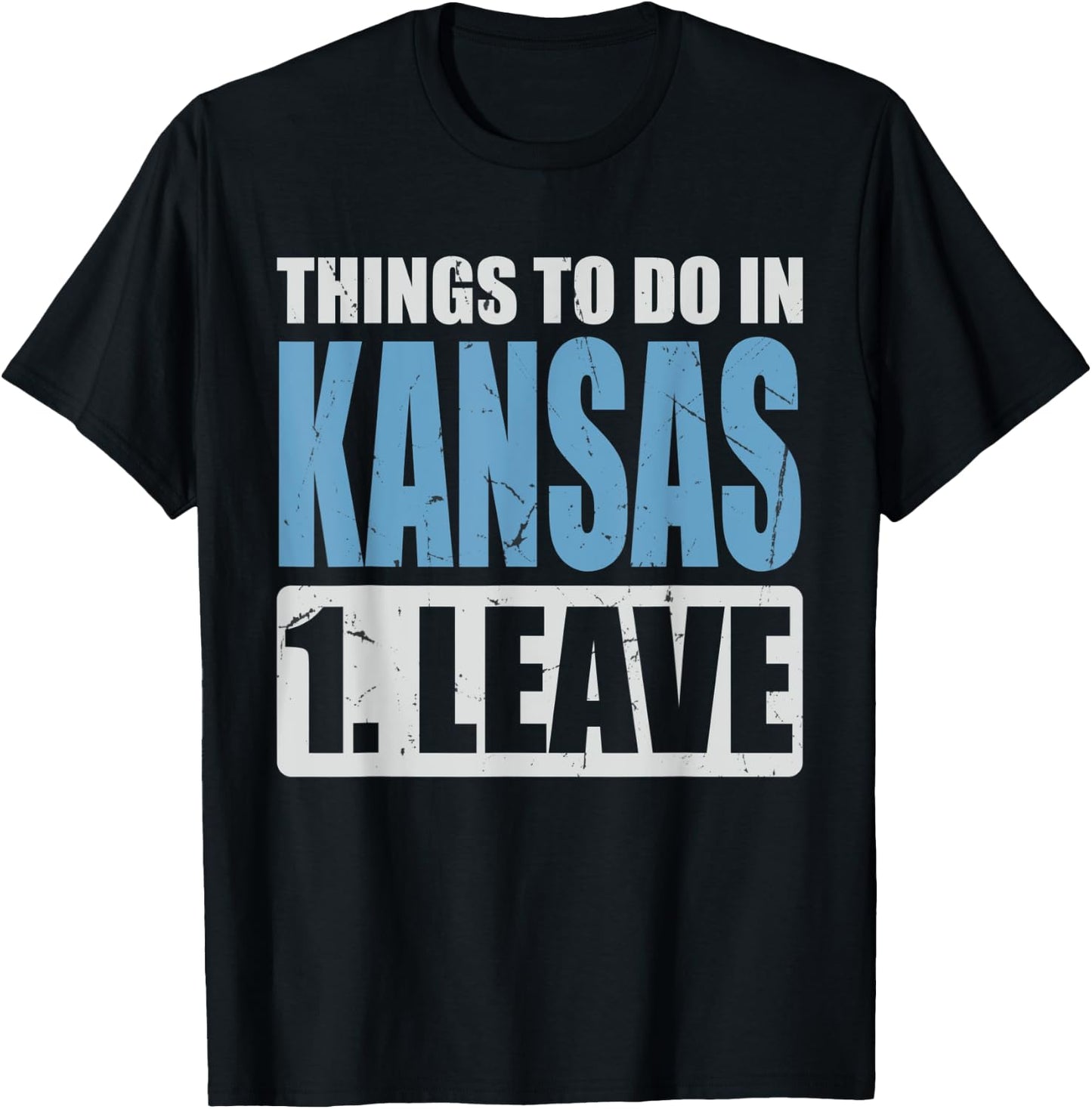 Kansas Meme - Things To Do in Kansas T-Shirt - T-Shirt | Black