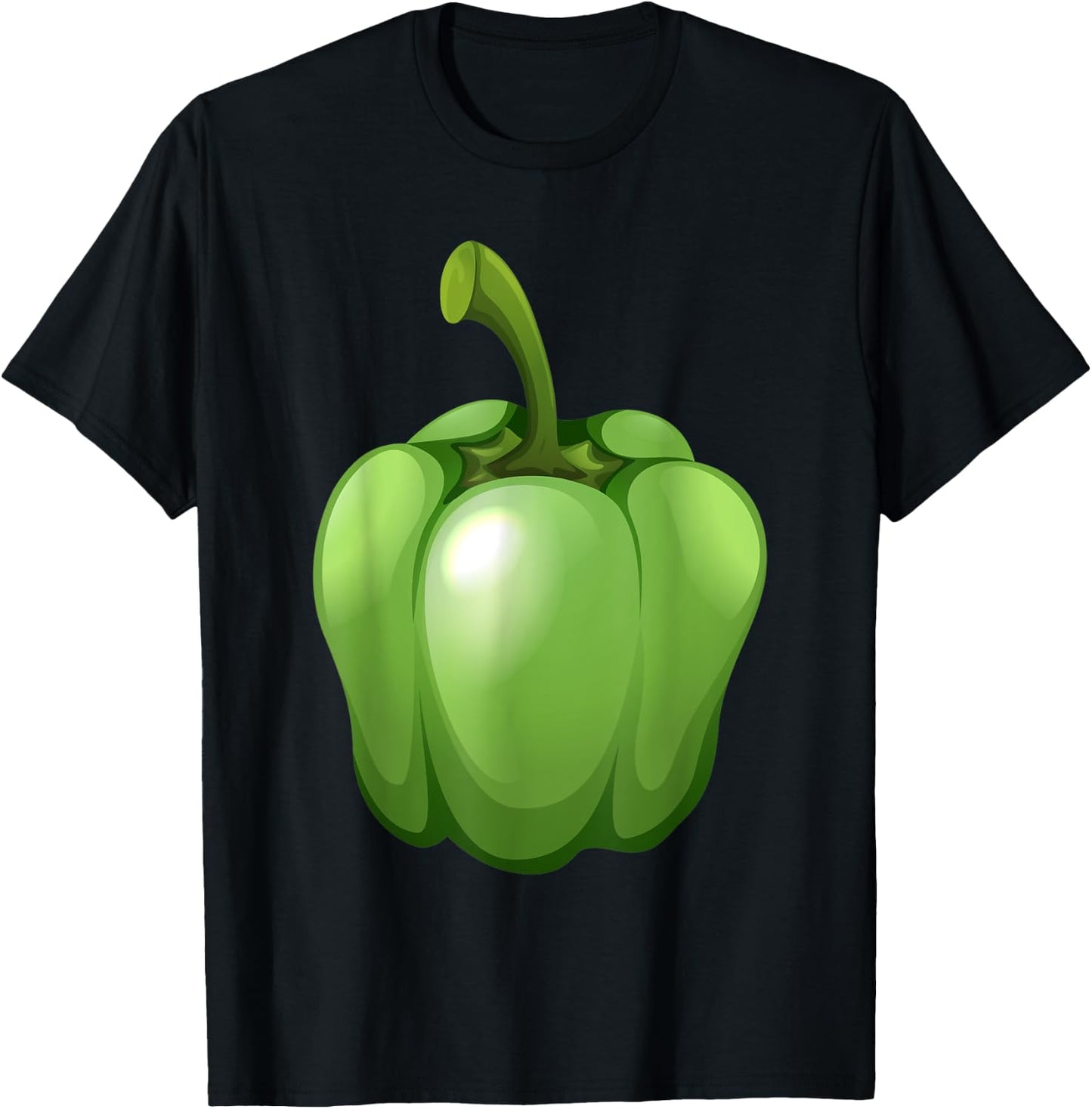 Green Bell Pepper Love Vegetable Veggie Salad Costume T-Shirt - T-Shirt | Black